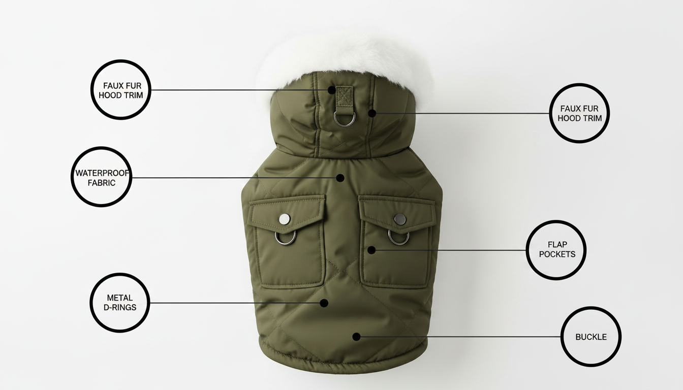 Premium Winter Dog Hoodie – Soft, Warm Coat for Small & Medium Dogs - Image 4