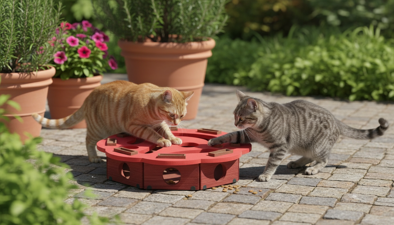 Premium Cat Enrichment Puzzle Box – Interactive Scratch & Play Maze - Image 6